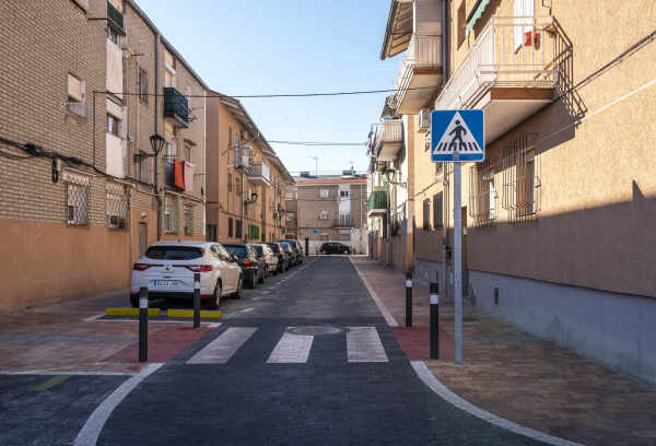 Calle Las Flores, situada en el casco de la ciudad