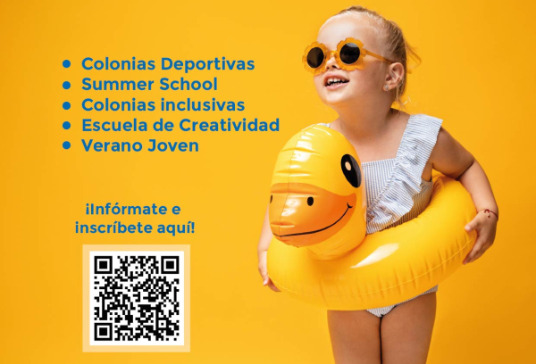 Cartel campamentos de verano 2025