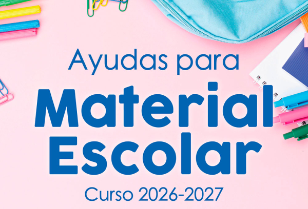 Cartel Ayudas de material escolar